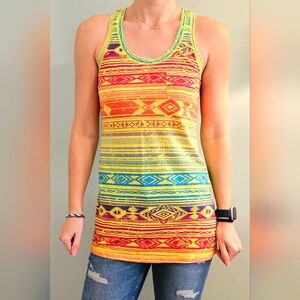 Future Favorites Colorful Tribal Tank Top/ Bathingsuit Cover-up!